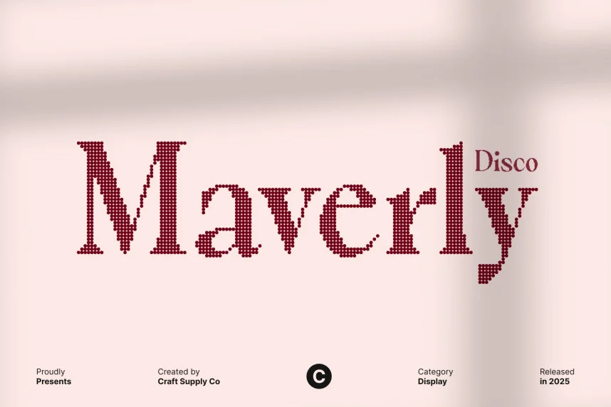 Maverly Disco Font