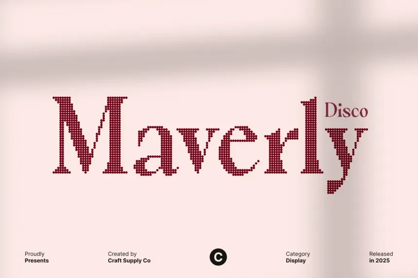 Maverly Disco Font preview 2