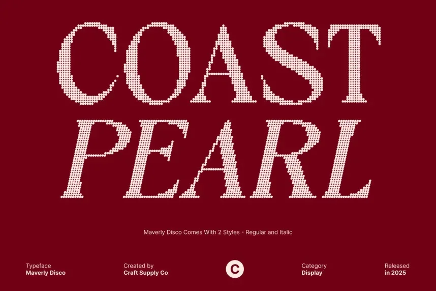 Maverly Disco Font preview 3