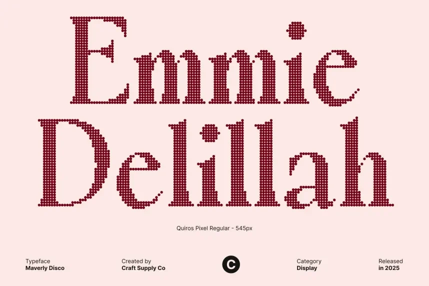 Maverly Disco Font preview 4