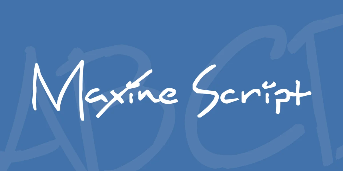 Maxine Script Font