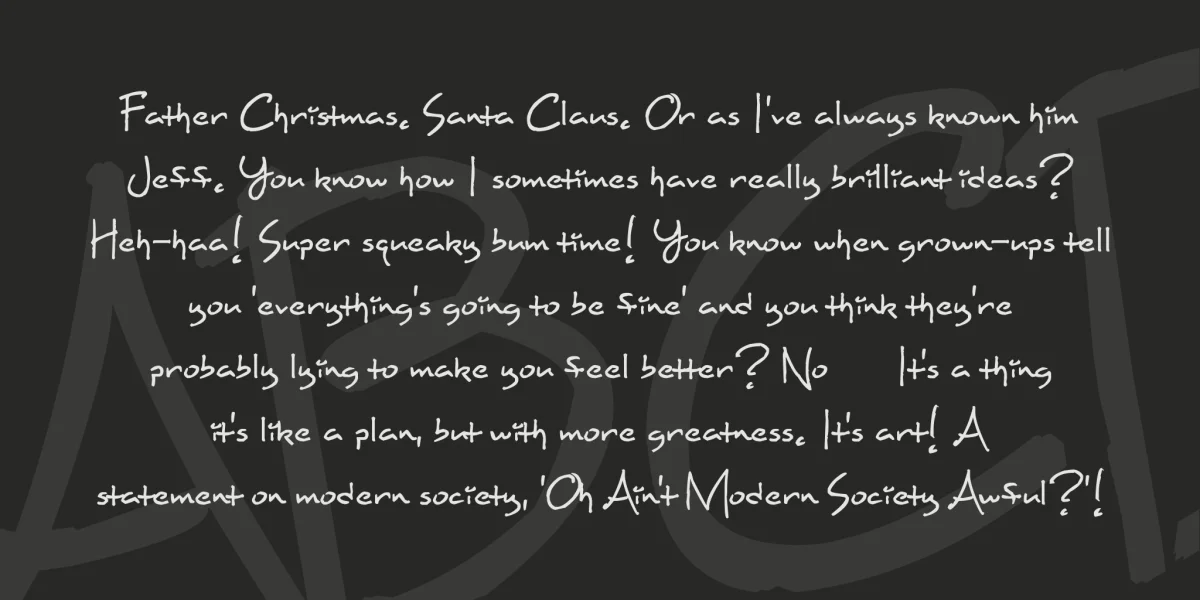 Maxine Script Font preview 3