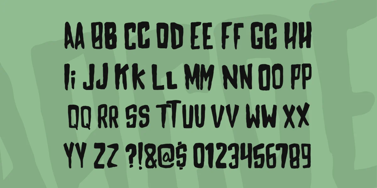 MAYHEM Font preview 6