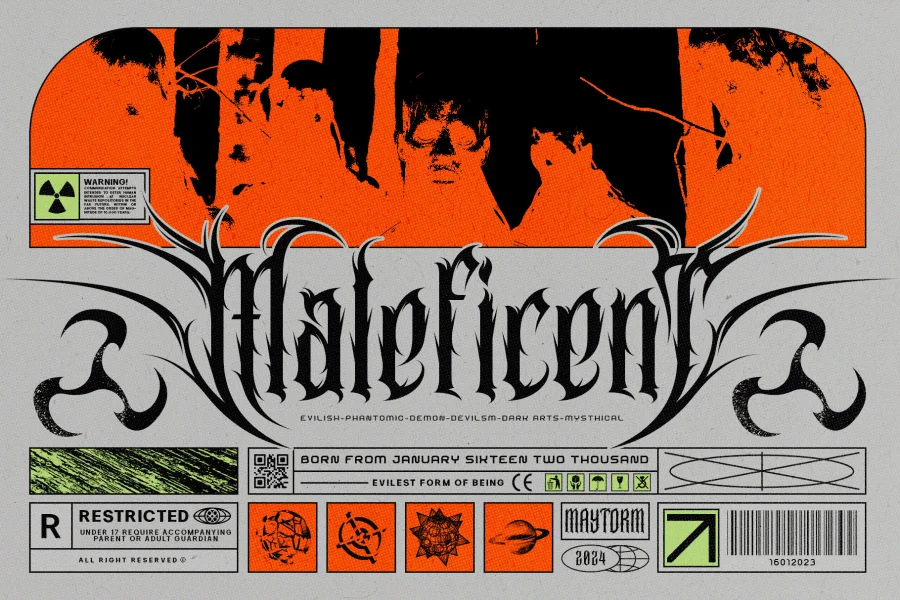 Maytorm Font preview 5