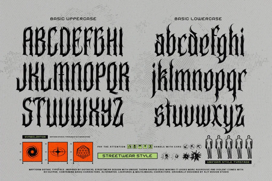 Maytorm Font preview 6