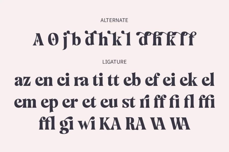 Mazaeni Trial Font Family preview 17