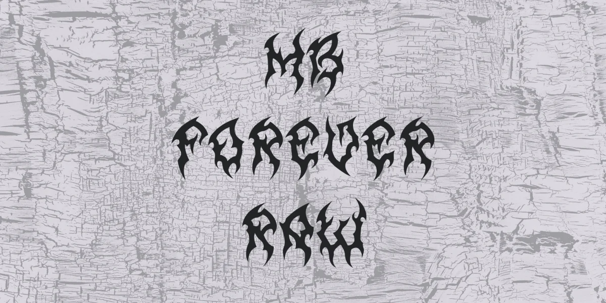 MB Forever Raw Font preview 2