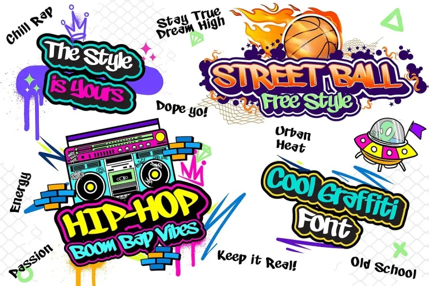 Measter Graffiti Font preview 3
