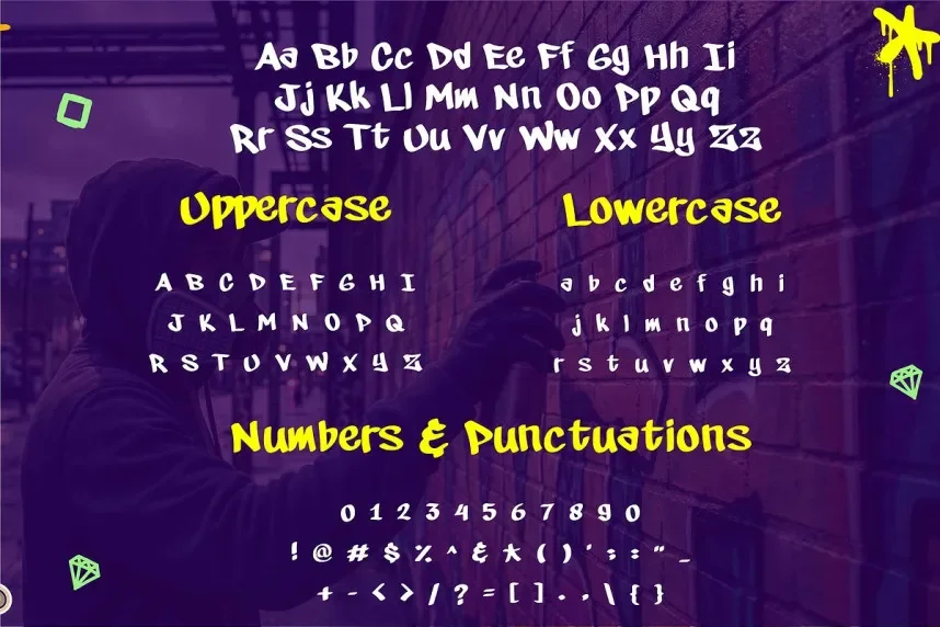 Measter Graffiti Font preview 5