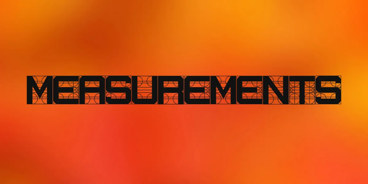 Measurements Font