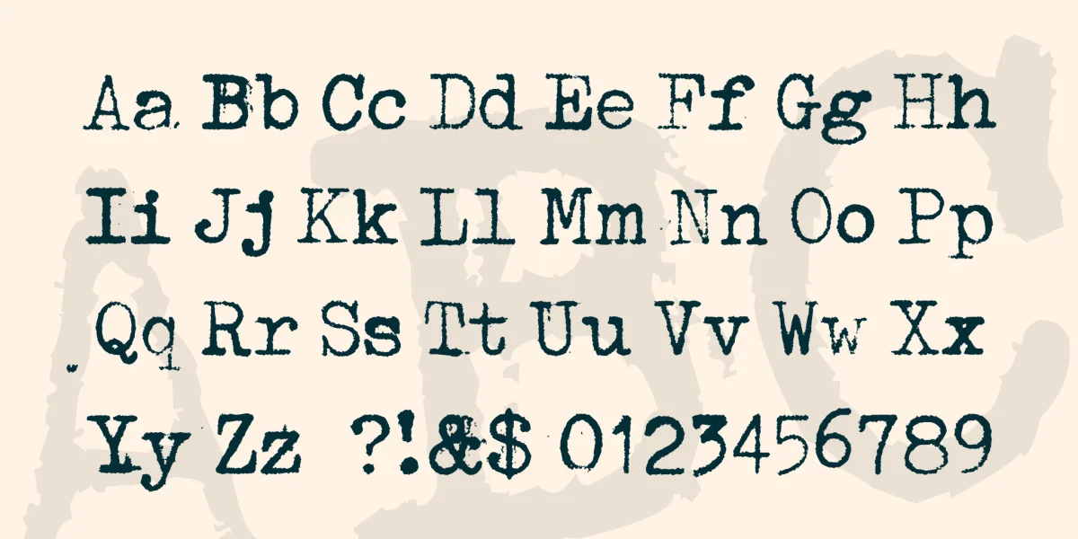 Mechanical Machine Font preview 4