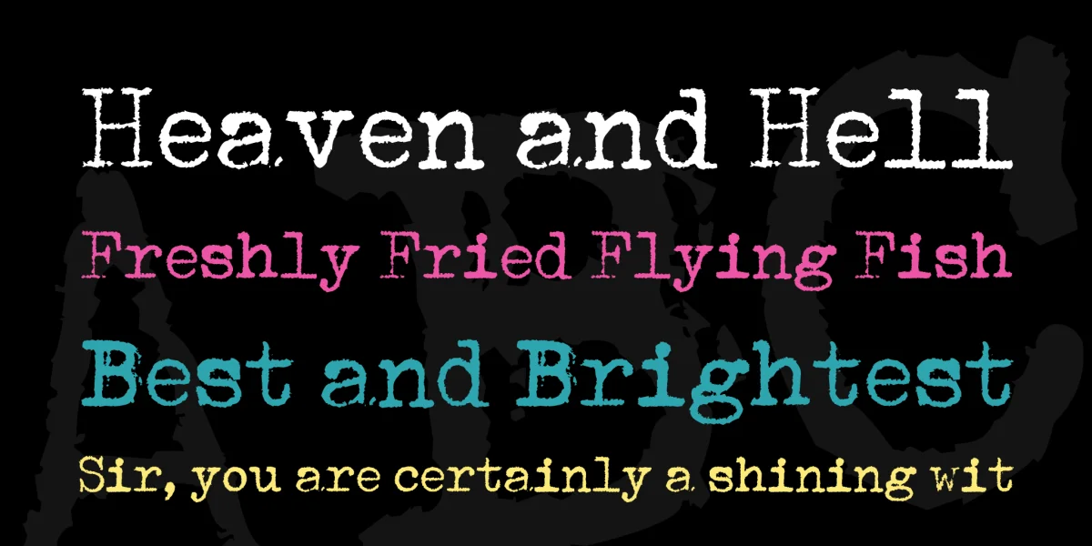 Mechanical Machine Font preview 5