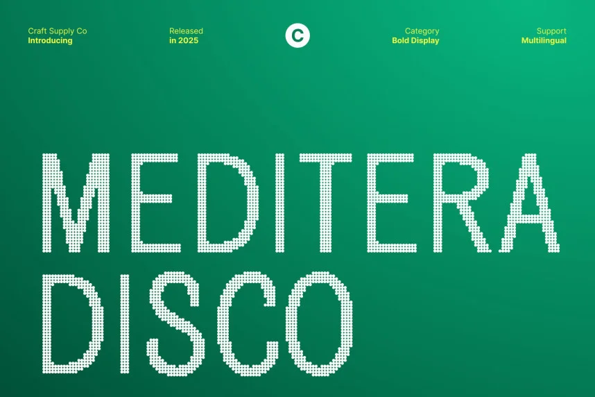 Meditera Disco Font