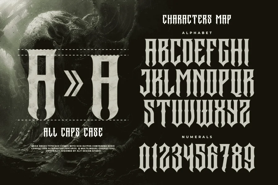 Megasord Font preview 6