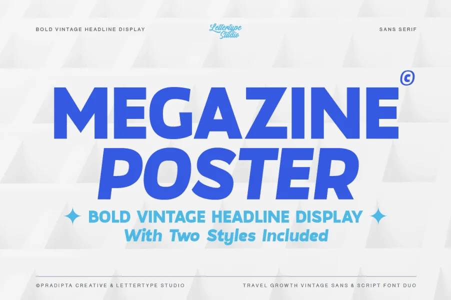 Megazine Poster Font