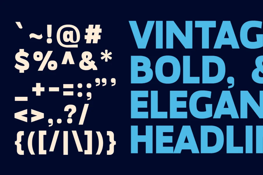 Megazine Poster Font preview 12