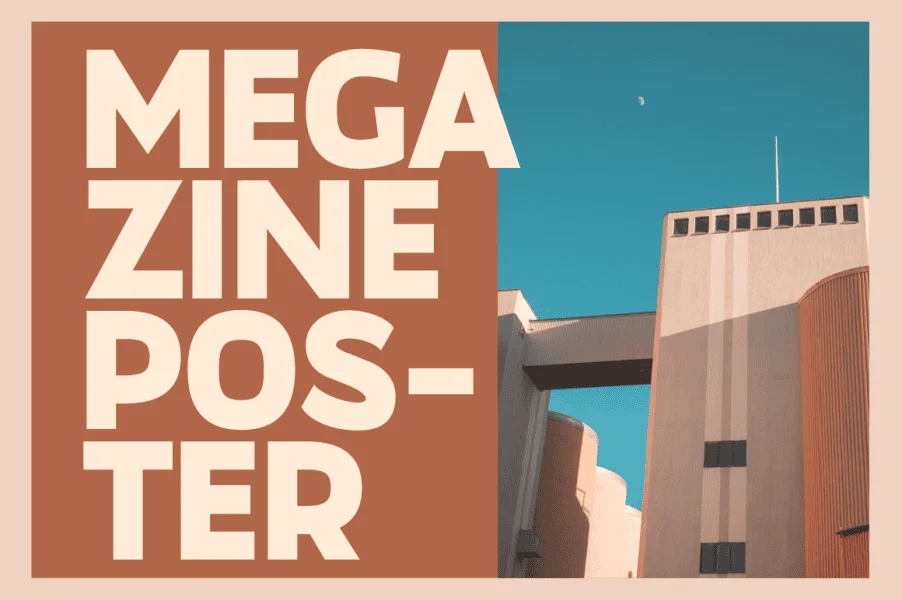 Megazine Poster Font preview 3