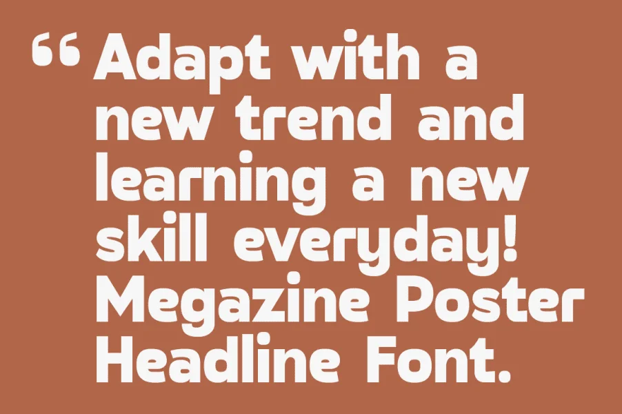 Megazine Poster Font preview 4