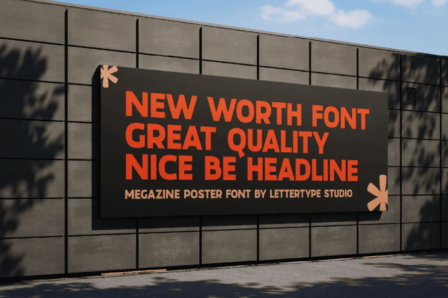 Megazine Poster Font preview 9