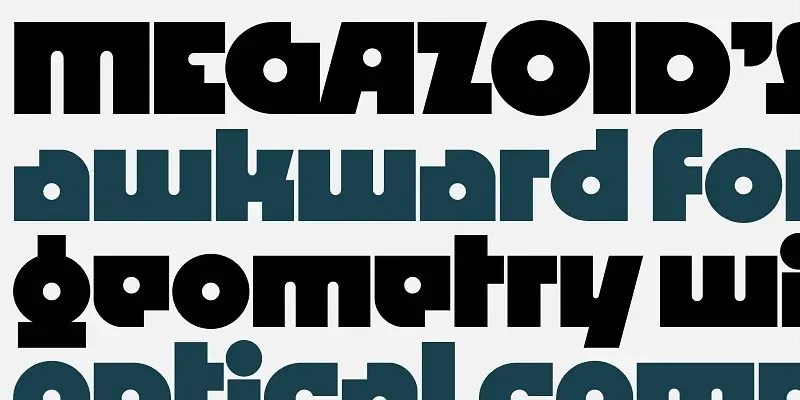 Megazoid Font preview 4