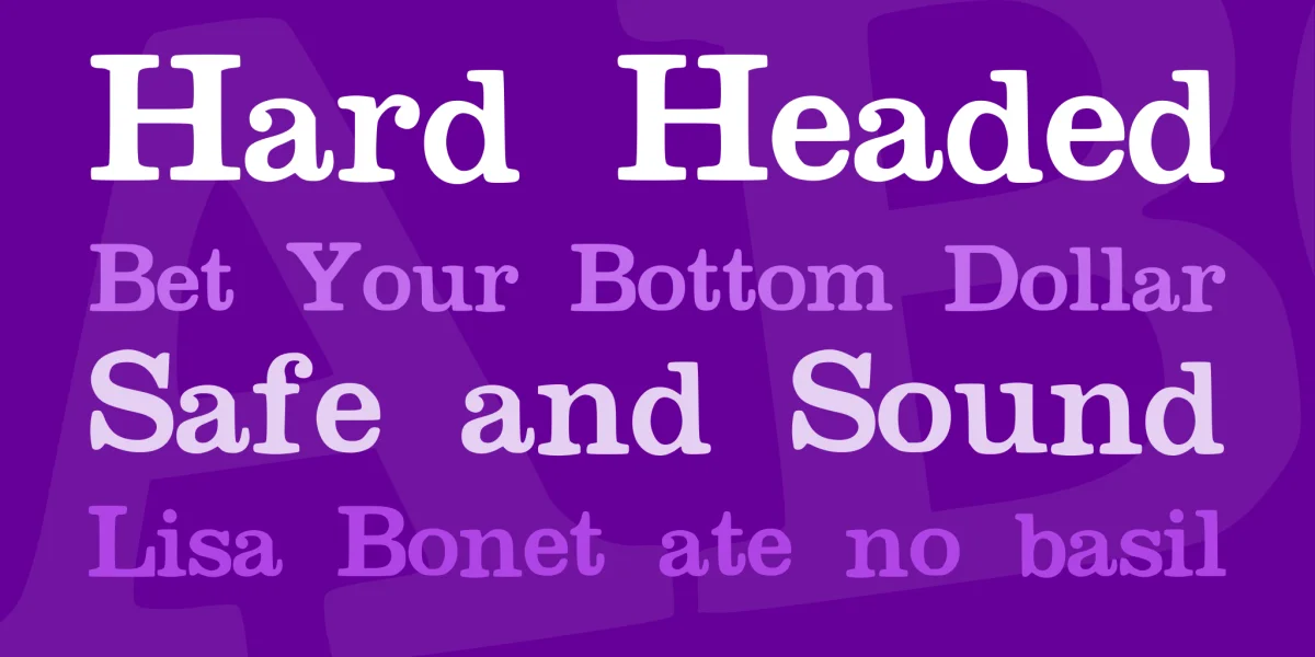 Megeon Font preview 2
