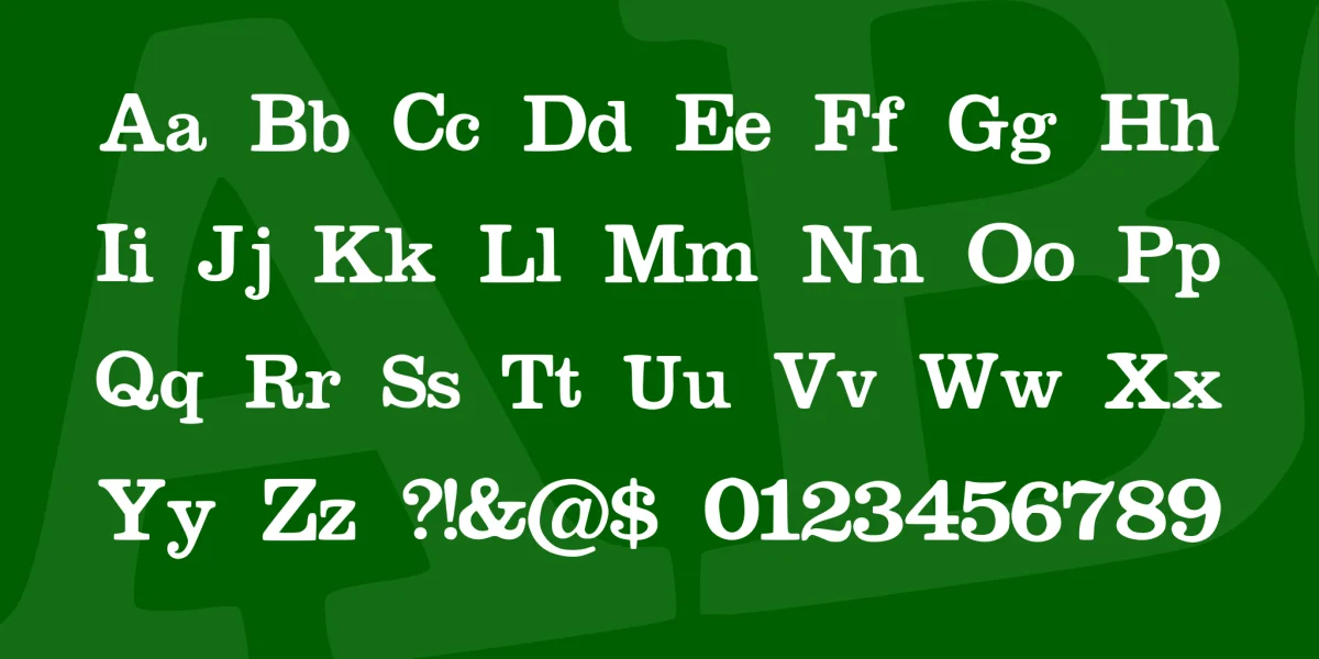 Megeon Font preview 4
