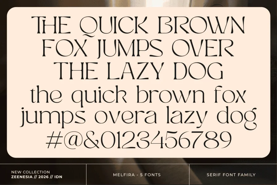 Melfira Font preview 20