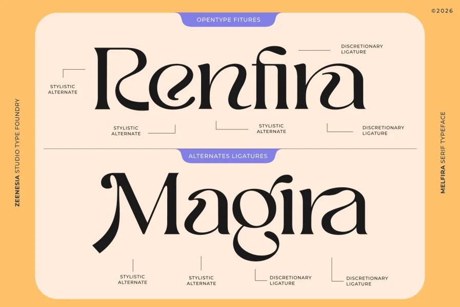 Melfira Font preview 6