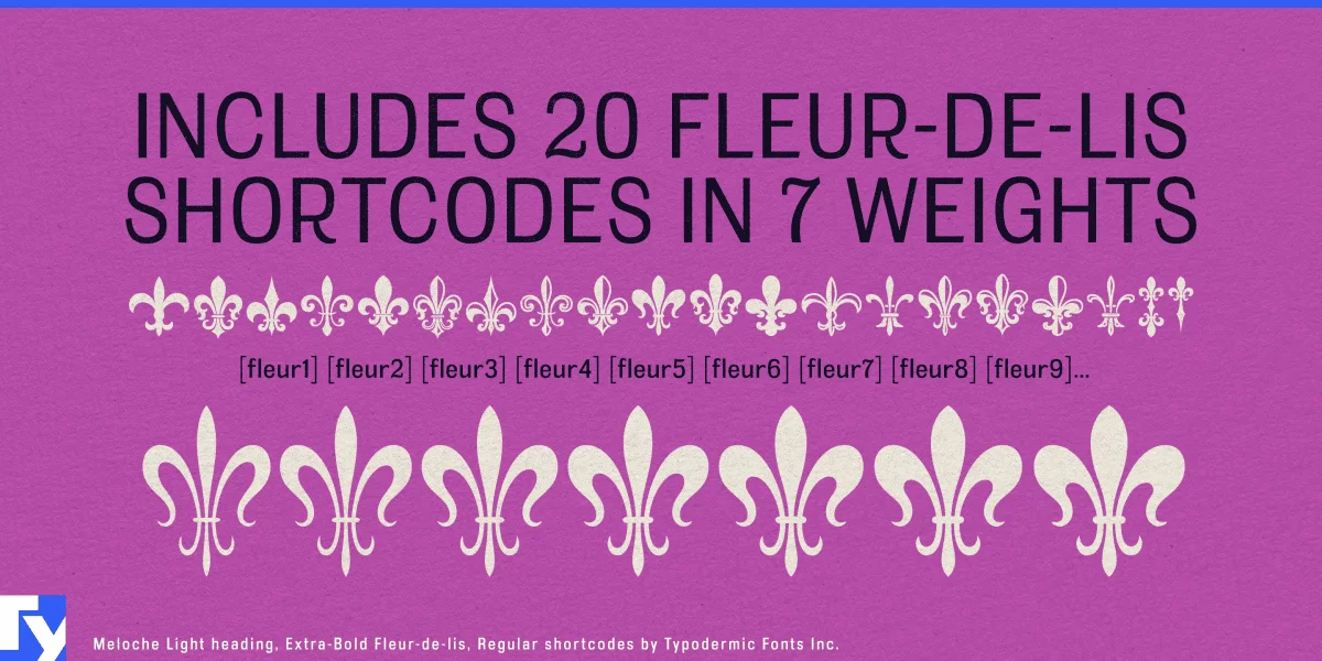 Meloche Font preview 3