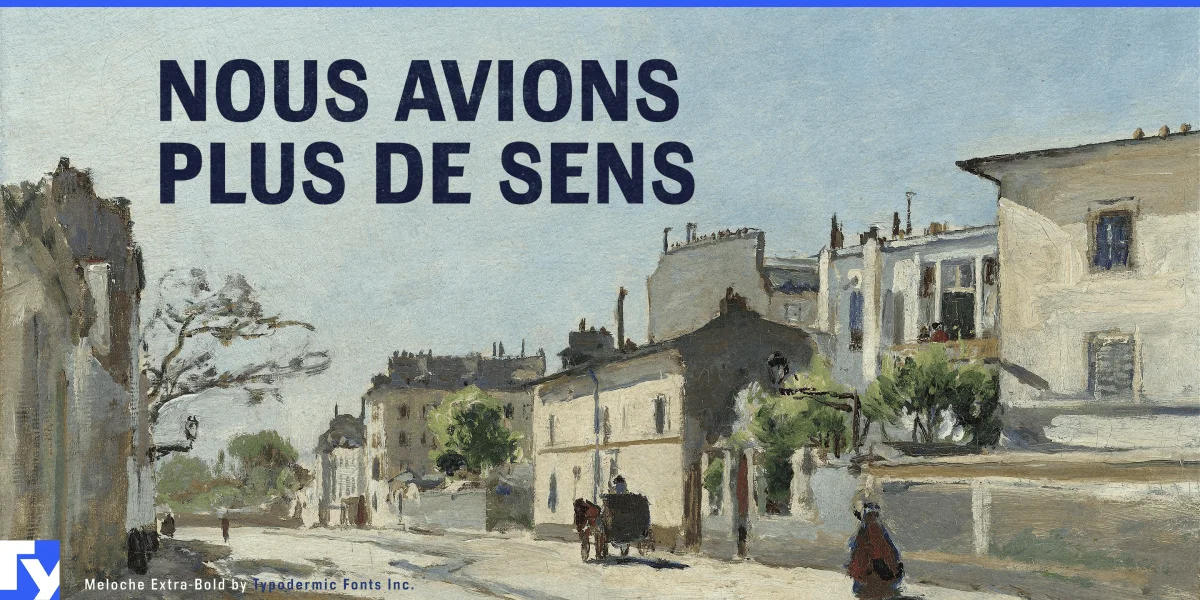 Meloche Font preview 4
