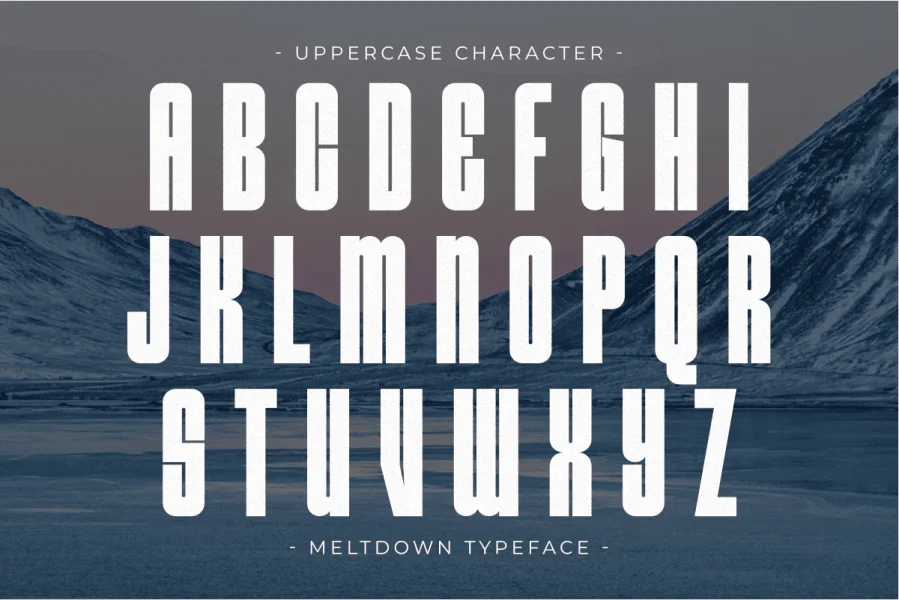 Meltdown Font preview 5