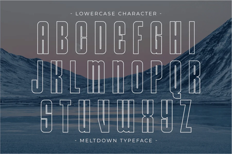 Meltdown Font preview 6