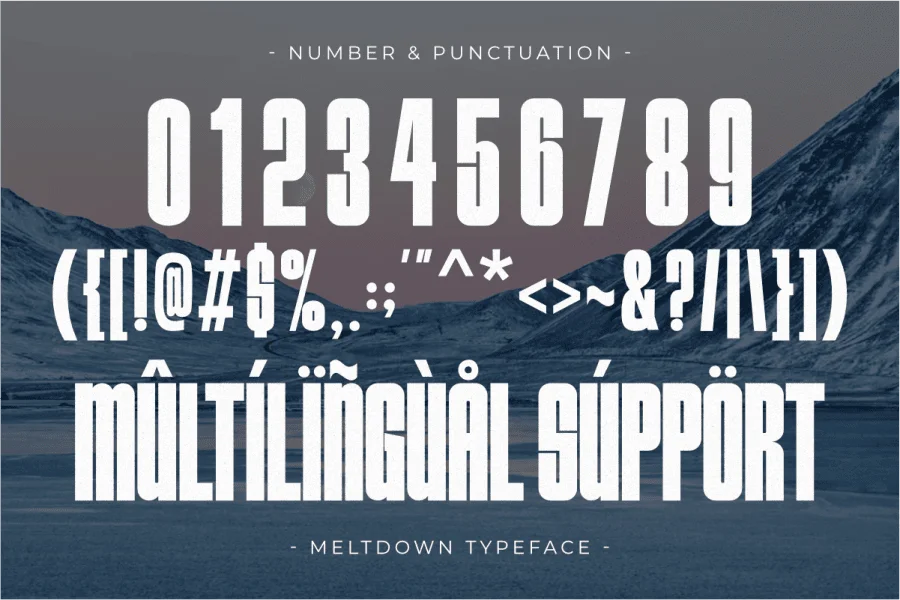 Meltdown Font preview 7
