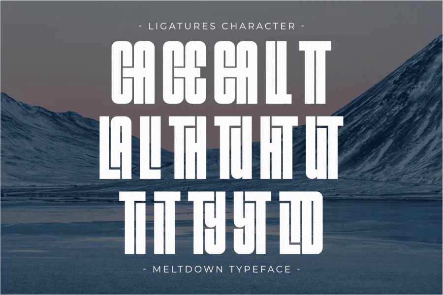 Meltdown Font preview 8