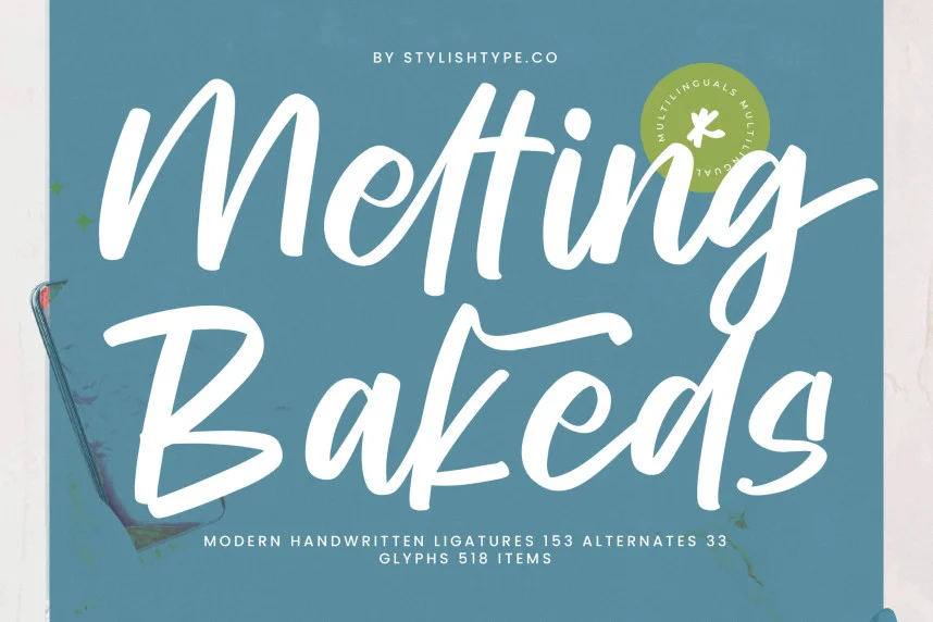 Melting Bakeds – Modern Handwritten Font