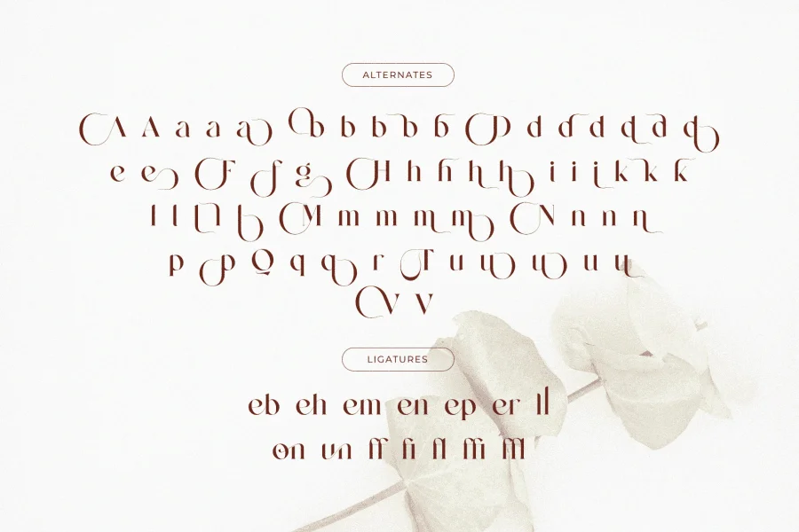 Mending Font preview 8