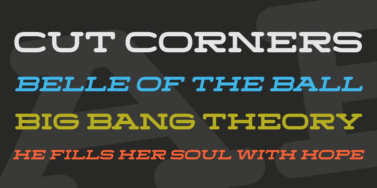 Menschor Font Family preview 3