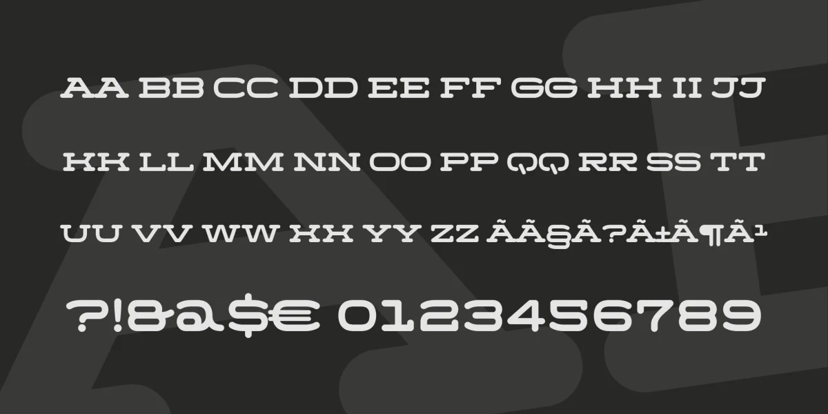 Menschor Font Family preview 4