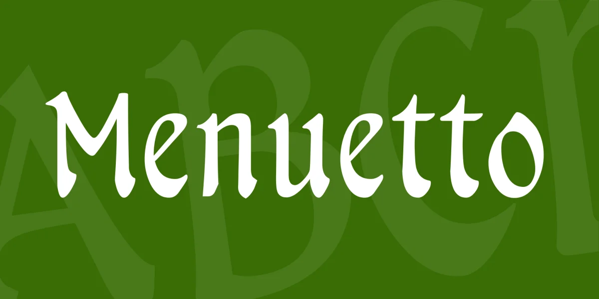Menuetto Font