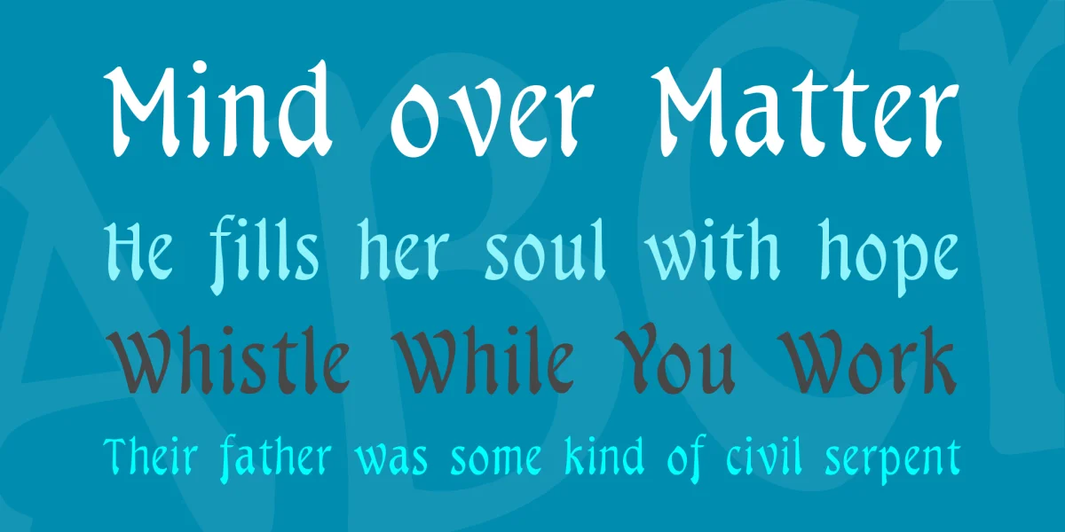 Menuetto Font preview 2