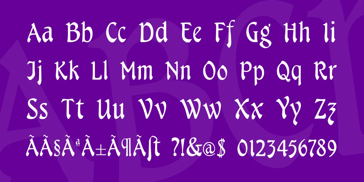 Menuetto Font preview 4