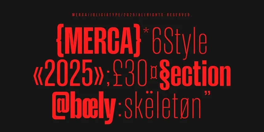 Merca Font preview 5