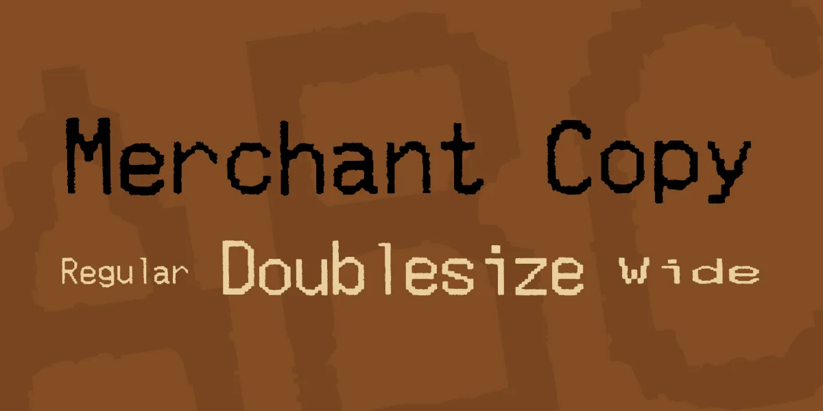 Merchant Copy Font Family