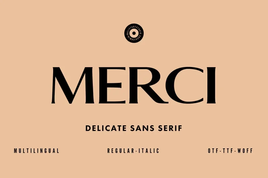 Merci Font preview 2