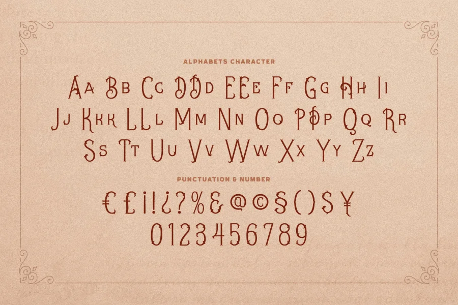 Merisk Font preview 5