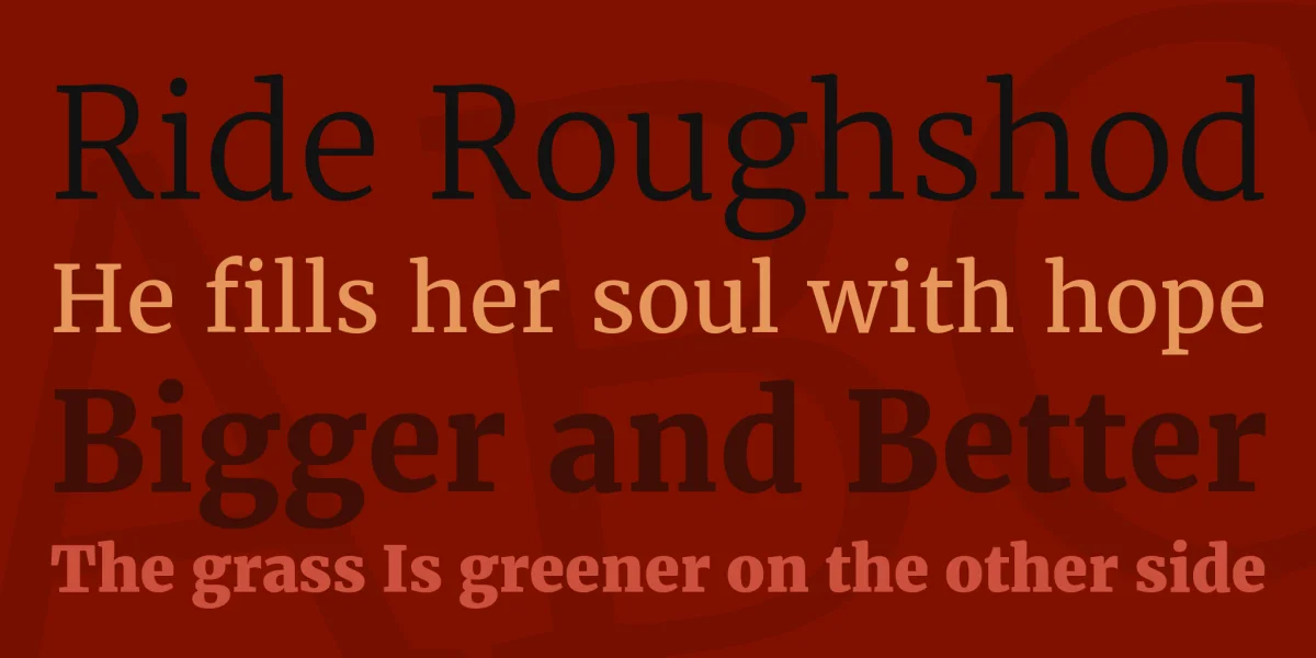 Merriweather Font Family preview 2