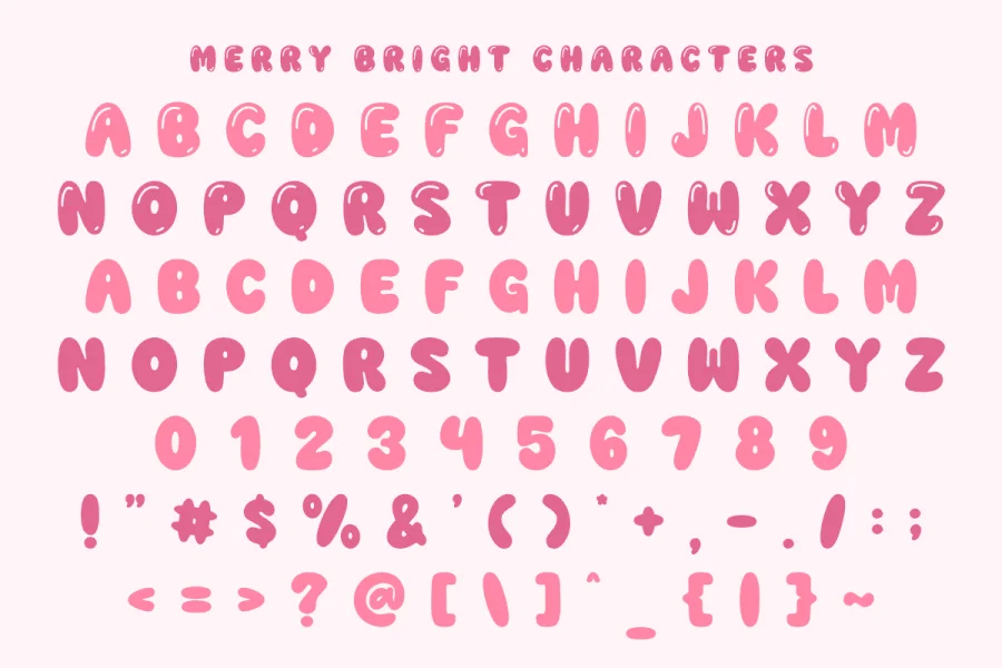 Merry Bright Font preview 2