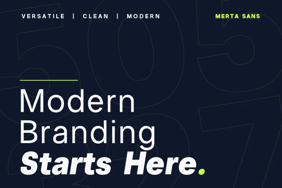 Merta Sans Demo Font Family preview 11