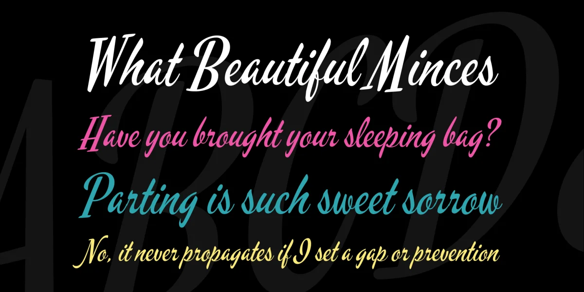 Mervale Script Font preview 3
