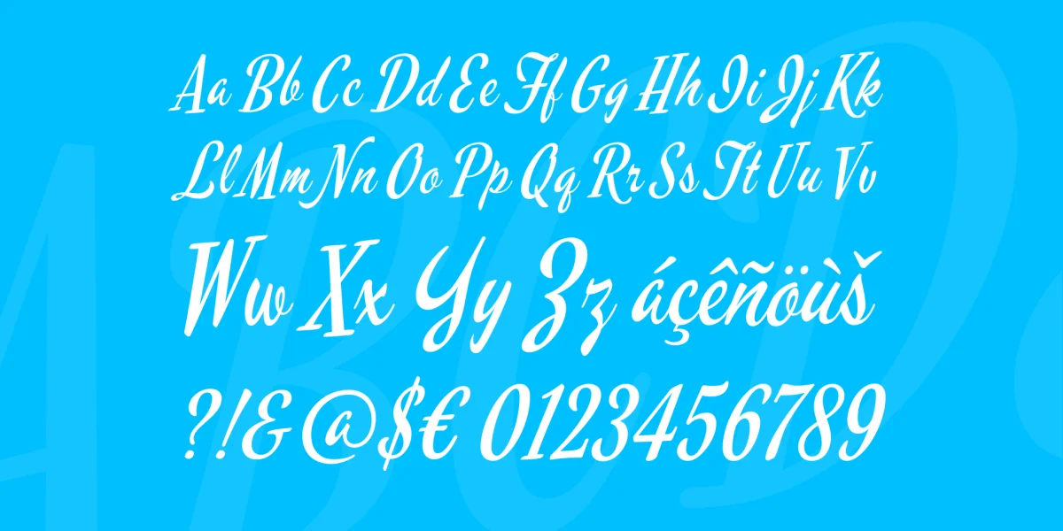 Mervale Script Font preview 4
